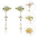 Chinese Style Jade Hair Clips - 2 Pieces Torture Clips with Tassel & Pearl Duck Beak Design (Green) - Buy Online on GoSupps.com