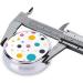 Beautiful Polka Dot Round Pill Box - 3 Compartment Portable Travel Organizer for Vitamins & Medicine - Buy Online on GoSupps.com