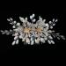 Decorative Accessory Alloy Hair Side Wedding Decoration Leaf Comb Vintage Nonslip Decorative Flower: Fake Pearl Comb - Buy Online on GoSupps.com