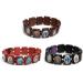 Oralgo Rosary Bracelet | Handmade Wooden Catholic Bangle with Colorful Pearls | International Shipping Available - Buy Online on GoSupps.com