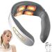 Neck massage device intelligent neck massage device with heat portable neck massage device for neck for pain relief portable Neck massage with 6 modes 9 intensity levels