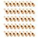 Ghulumn 40 Pcs Mini Wooden Spoon Mini Bath Salt Spoon Wooden Spoon Washing Spoon Spoon Set Baby Spoon