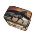 Daisy Black Horse Cosmetic Organizer Bag - Stylish Zipper Makeup & Wash Bag for Women & Girls - International Shipping Available - Buy Online on GoSupps.com