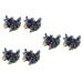 COHEALI 6 Pcs Colorful Crystal Clusters Fish Tank Decorations Meditation Crystals and Stones Crystal Gems Colorfulx3pcs 3X3CMx3pcs