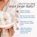 Organic Wool Dryer Balls - 6 Pack Reusable & Eco-Friendly Laundry Softener Naturally Reduce Wrinkles - Best Alternative to Dryer Sheets - Buy Online on GoSupps.com