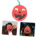 Holibanna 4 pcs Smile Props Halloween Costumes Red Fashion Horror Costume Favors Festival Covers Cosplay Plastic Scary Head Funny Decor Creepy Party Decoration Decorative Pumpkin 25x19cm Red - Buy Online on GoSupps.com