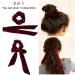 Shop 6-Piece Velvet Hair Scrunchies - Cute Elastic Hair Ties & Bow Accessories for Women & Girls - International Shipping Available! - Buy Online on GoSupps.com
