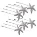6pcs U Shape Starfish Hair Pin Wedding Party Accessory