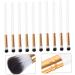 Hemoton 10pcs Makeup Brush Eyeshadow Brush Concealer Brush Makeup Eye Brush White Wooden Handle - Buy Online on GoSupps.com