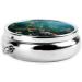 Flowers on The Seabed Portable Metal Pill Box - Round Mini with 3 Compartments | Travel-Friendly Design for Small Pills - Buy Online on GoSupps.com