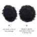 High Afro Puff Ponytail Drawstring Hairpiece | Short Synthetic Kinky Curly Clip-In Extensions | 8-Inch Updo in Color 1B 30 - Buy Online on GoSupps.com