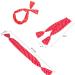 Retro Polka Dot Wire Headband Set for Women - 4 Pack Red Hair Holders - Buy Online on GoSupps.com