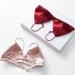 Shop XWSM Girls Teen Women Triangle Cup Bra - Soft Silk Satin Bralette for Small Breasts (40-65kg) in Pink | Comfortable Underwear - Buy Online on GoSupps.com