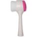 2 in 1 Manual Face Brush Cleanser - Exfoliating & Soft Bristle Face Cleansing Brush - Deep Pore Exfoliation, Makeup Removal, Acne Treatment - Hot Pink - Buy Online on GoSupps.com