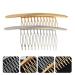 LALAFINA Hair Styling Accessories - 2pcs Metal Wire Hair Combs for Bridal Wedding Veil - Assorted Colors - 10.8X4cm - Buy Online on GoSupps.com