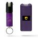 Guard Dog Pepper Spray Stun Gun Combo Pack - Self Defense Keychain Set, Personal Safety Devices for Women, Home Defense & Self Defense Kit Purple
