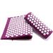 Milekl AkuPressurmatte & Pillow Set - Relieve Back & Neck Pain Muscle Relaxation Chronic Pain Treatment - Purple - Buy Online on GoSupps.com