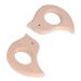 Yousiliang 5pcs Bird Shape Baby Teethers Pain Relief Teething Toys & DIY Pendant Crafts - Buy Online on GoSupps.com