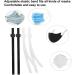 200PCS Adjustable Black & White Face Mask Elastic with Comfortable Ear Hanging Rope - Buy Online on GoSupps.com