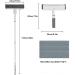 Spray Window Squeegee for Home with Sewage Collector and 3 Pads 4 in 1 Squeegee for Shower Glass with Extension Pole Windshield Cleaner for Indoor/Outdoor High Window - Buy Online on GoSupps.com
