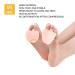 10 Pairs Sebs Forefoot Meta Bone Pads - White Toe Separator for Pressure Relief & Non-Slip Foot Care Tool - Buy Online on GoSupps.com