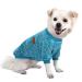 Hualisiji dog sweater Small dog chihuahua sweater dogs hoodie dogs knitting sweater warm and light with a soft texture elasticity easy to wear (blue L) blue L