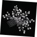 Beaupretty Hair Comb Tiara Bridal Headpiece Wedding Hair Combs Bride White Accessories Pearl Headdress Accessories - Buy Online on GoSupps.com