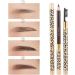 Healeved 2pcs Leopard Cover Eyebrow Pencil Longlasting Professional Eyebrow Makeup Pencil and Brush 1 count (Pack of 1) Coffee - Buy Online on GoSupps.com