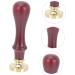 Didiseaon 3 Pcs Dispensing Plate Tool Sealing Wax Stamper Wax Seal Stamp Eyeshadow Stamper Copper Copper Head 1 count (Pack of 1) Brownx3pcs - Buy Online on GoSupps.com