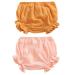 HASAKI Baby Diaper Cover - 2Pcs Toddler Newborn Baby Girls Boys Kids Linen Bloomer Underwear Shorts Set 12-24 Months Yellow+pink