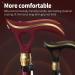 iSPUUOCTI Smart Alarm Telescopic Walking Cane for Seniors - Red Adjustable Walking Stick for Men & Women - Buy Online on GoSupps.com