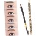 FOYTOKI 2pcs Pencils Leopard Lash Brush Brow Gel Brow Brush Brow Makeup Eyeliner Wooden - Buy Online on GoSupps.com