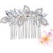DOITOOL Bridal Headdress Rhinestone Bridal Comb Silver Hair Clip Combs for Women Hair Combs for Gold Headpiece Bride Hair Clip Rhinestone Headpiece Accessories - Buy Online on GoSupps.com