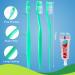 Meekoo 200 Set Disposable Toothbrush with Toothpaste - Travel Hygiene Kit for Hotels Shelters Nursing Homes | Bulk Individual Wraps (Green - Buy Online on GoSupps.com
