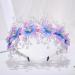 IYOU Floral Wedding Headbands Purple Sparkly Crystal Headpiece Birthday Bridal Wedding Hair Hoop for Flower Girls - Buy Online on GoSupps.com