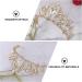 FRCOLOR White Tiara Crown Crystal Silver Headband Diamond Bridal Headdress Wedding Prom Crown Hair Accessories for Women Girl Birthday Wedding Christmas Party Favor Ornaments - Buy Online on GoSupps.com