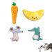 Cezkfh catnint toys 4 pieces of valerionitis cat cats chewing chewing chewing chewing cats cat mint pillows for cats to scratch play and chew