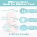 Vicloon Baby Fork and Spoon Set - Silicone Self Feeding Utensil for Infant Toddler - Easy Grip Toddler Cutlery Kit - Blue - Buy Online on GoSupps.com