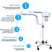 Lampadaire loupe vapeur faciale 2 en 1 rotation 360 pour salon de beaut  - Buy Online on GoSupps.com