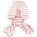 Zunea Striped Pajamas for Small Dogs - Cozy Cotton Puppy Sweatshirts & Autumn Outfits | Size L Pink - Buy Online on GoSupps.com