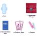 Menstrual Kit All-in-One | Convenient Single Period Pack for Teens | Individually Wrapped Feminine Products (Red Purse) - Buy Online on GoSupps.com