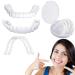 Dazzluxe silicone prostheses Temporary lightening fake teeth veneers for self -confident smile cosmetic teeth upper and lower artificial teeth for covering missing teeth 2 pairs
