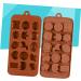 3pcs 15 Fudge Molds Non-Stick Mold Cartoon Animal Mold Silicone Mold Fondant Molds Bakeware Silicone Candy Mold Silicone Baking Molds Candy Molds Biscuits Cake Chocolate Candies mediumx3pcs Coffeex3pcs - Buy Online on GoSupps.com