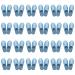 KMOCEPLY 24 pairs of unisex house shoes with a closed toe area non-slip disposable slippers disposable house shoes for guests mass house spa house shoes for family guests hotels at home wedding 42 EU far blue