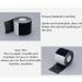 Kuou Black Kinesiology Tape 2 Rolls - 5cm x 5m Elastic Muscle Support for Exercise & Injury Recovery - Buy Online on GoSupps.com