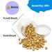 200Pcs White Octagon Sealing Wax Beads with Box - Ideal for Envelopes, Stamps, Cards, Invitations - Gold Color - Buy Online on GoSupps.com