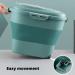 Foldable 30lb Capacity Dog Food Storage Container with Scoop Lid - Airtight Large Plastic Bin for Pet Food, Cat Food, Fish Food, Bird Seed - 50lb Grain and Rice Holder - Green - Buy Online on GoSupps.com