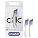 Oral-B Clic Toothbrush Replacement Brush Heads White 2 Count