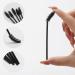 100 Pcs Disposable Mascara Wands | Eyebrow Spoolies Brush Set with Container - Black - Buy Online on GoSupps.com