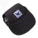 EGURS DOUS BASSEBALL HATES PEACE SUNBONNET SONNETTATE HundeCap Dog Hut for Small Medium and Large Dogs and Cats Black L